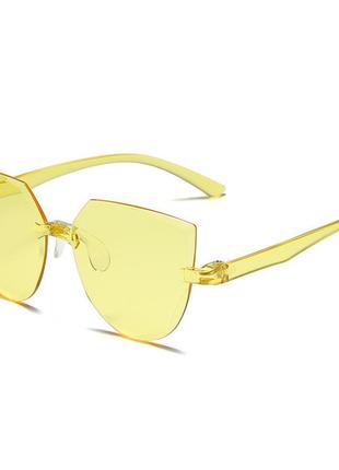 Стильные солнцезащитные очки uv 400,цветные очки,очки без опра...