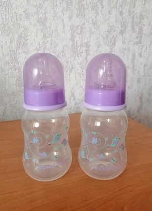 Набор из двух бутылочек Baby team 125 мл