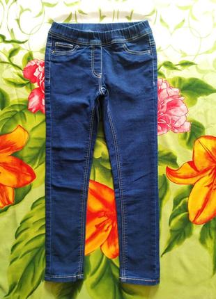 Темно-сині джинси,джегінси для дівчинки 6-7 років
