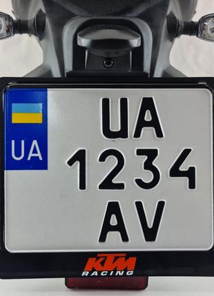 КТМ Рамка для мото номера Украины подномерник мотоцикл