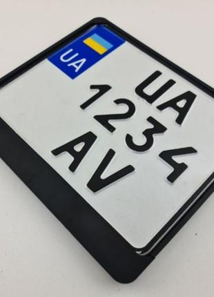 Подномерник мотоцикл, рамка для мото номера Украины