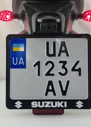 Suzuki рамка для крепления мото номера Украины подномерник мот...