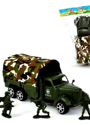 Детская игрушка «Военный грузовик с инерционным механизмом, ра...