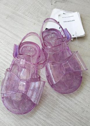 Силиконовые босоножки для девочки reserved размер 20/21 сандали
