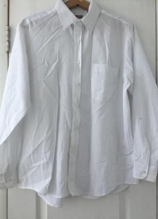 Рубашка белая на ворот 41