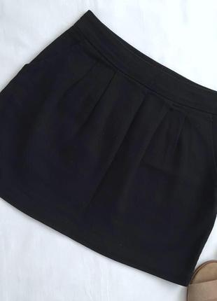 Джинсовая черная юбка р.34xs/36s