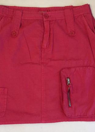 Красная котоновая юбка broadway