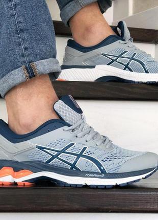Кросівки чоловічі asics світло сірі