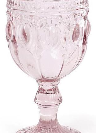 * Набор 6 винных бокалов Siena Toscana 280мл, розовое стекло,