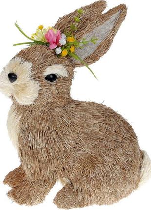 * Фигура декоративная "Кролик с Цветами" 21х13х31см, пенопласт...