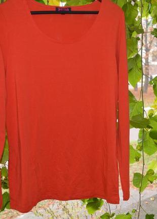 Женский оранжевый тонкий свитер фирмы indiska (xl, 44|52)