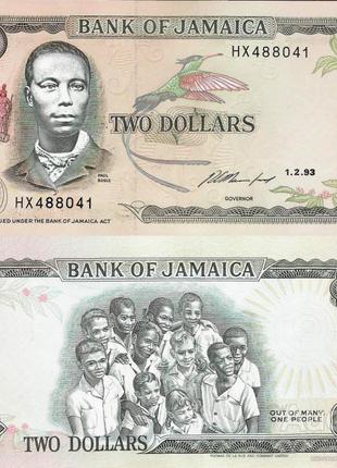 Ямайка — Jamaica 2088 1993 рік UNC No401
