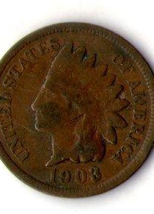 США 1 цент, 1903 год Indian Head Cent №819-14