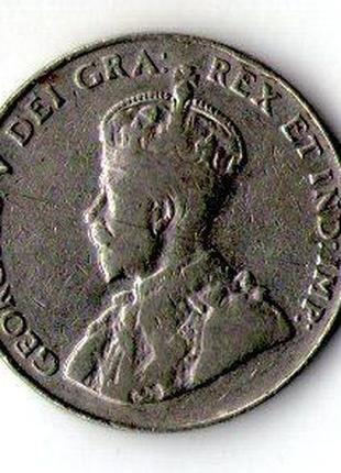 Канада 5 центов 1933 год Король Георг V №851