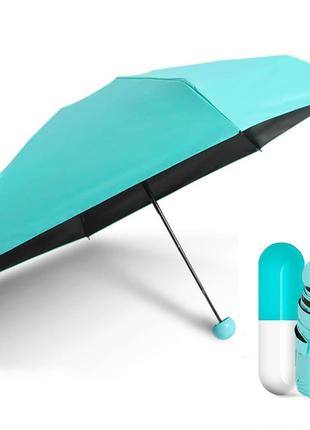 Міні парасолька в капсулі NBZ Capsule Umbrella Blue кишенькова...
