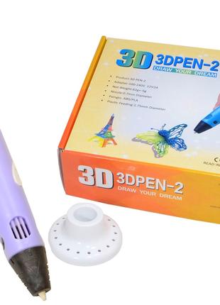 3D-ручка з екраном 3DPen-2 з Еко Пластиком PLA Purple