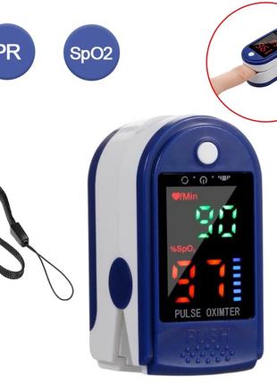 Пульсометр на палець Пульсоксиметр Pulse Oximeter для вимірюва...