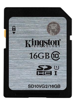 Карта памяти Kingston Ultimate X SD HC 16 GB (10 Class) 45 (mb/s)