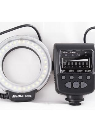 Кольцевая LED макровспышка MeiKe FC-100 (FC100) для камер CANON