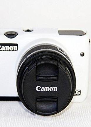 Захисний силіконовий чохол для фотоапаратів CANON EOS M10 - білий