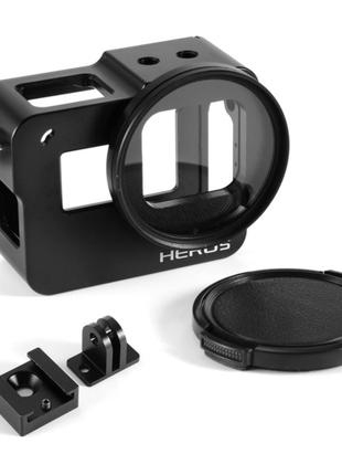 Алюмінієвий корпус для екшн камер GoPro Hero 5, 6, 7 з фільтро...