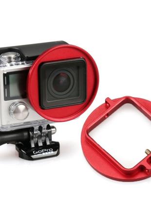 Адаптер для установки светофильтра 52 мм GoPro HERO 3+, 4 - кр...