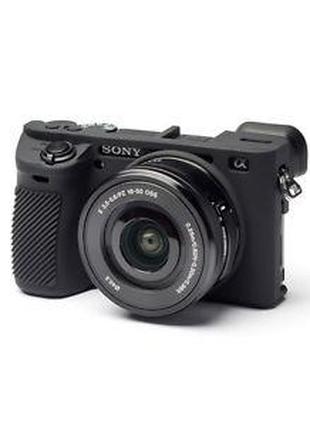 Защитный силиконовый чехол для фотоаппаратов SONY A6500 - черный