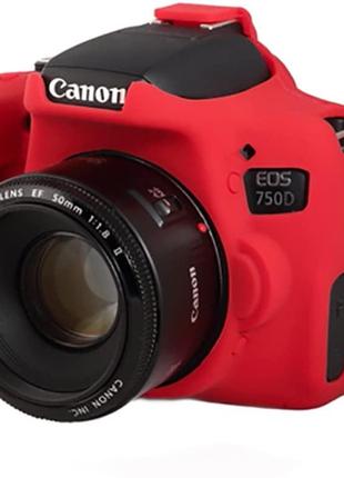 Захисний силіконовий чохол для фотоапаратів Canon EOS 750D - ч...