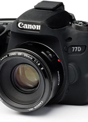 Защитный силиконовый чехол для фотоаппаратов Canon EOS 77D - ч...
