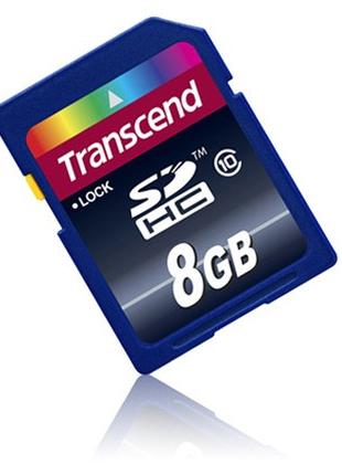 Карта пам'яті Transcend SD HC 8 GB (10 Class)