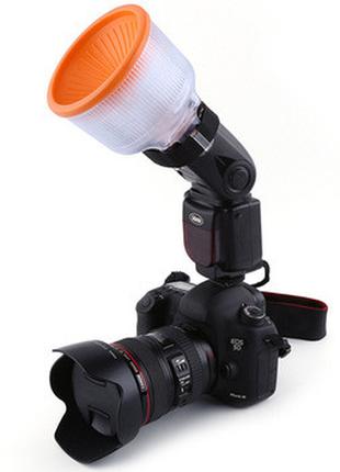 Розсіювач - лайтсфера SHOOT Lambency Flash Diffuser (біла, срі...