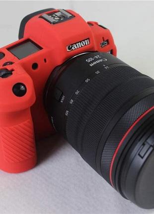 Захисний силіконовий чохол для фотоапаратів Canon EOS R - черв...
