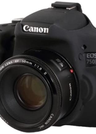 Захисний силіконовий чохол для фотоапаратів Canon EOS 750D - ч...