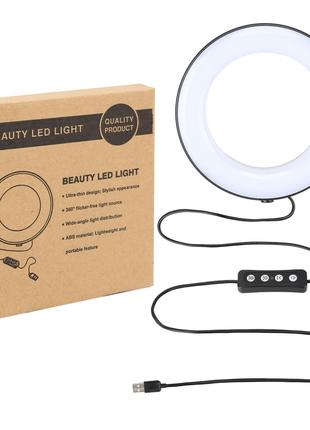 Кольцевой LED свет ZM100 (6" - 16см) с пультом (проводным) и U...