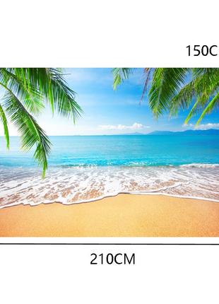 Фотофон, фон для фото виниловый текстурный 2.1×1.5 м Океан + П...
