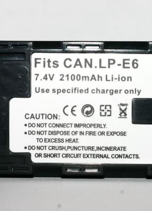 Акумулятор для фотоапаратів CANON 60D, 70D, 6D, 7D, 5D Mark II...