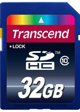 Карта пам'яті Transcend SD HC 32 GB (10 Class)