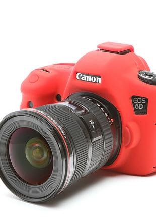 Защитный силиконовый чехол для фотоаппаратов Canon EOS 6D - кр...