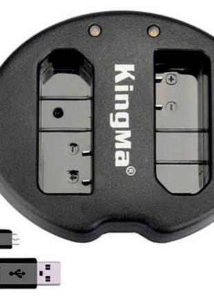 Зарядное устройство USB для 2-х аккумуляторов Nikon EN-EL14, E...