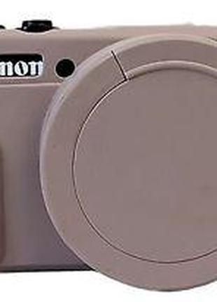 Защитный силиконовый чехол с крышкой для фотоаппаратов CANON G...