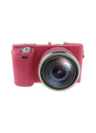 Защитный силиконовый чехол для фотоаппаратов SONY A6000 - красный