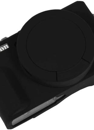 Защитный силиконовый чехол с крышкой для фотоаппаратов CANON G...