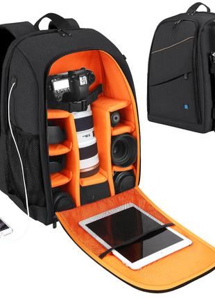 Фоторюкзак, рюкзак Puluz для фотоапаратів — чорний (тип PU5011B)