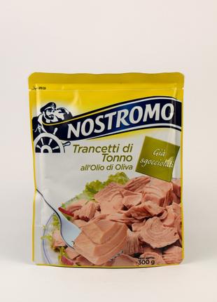Тунец кусочками в оливковом масле Nostromo 300г (Италия)
