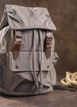 Рюкзак текстильный походный серый