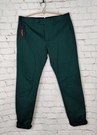 Мужские штаны классические зеленые selected homme