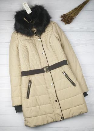 Куртка пальто теплое зимове p. xs f&f