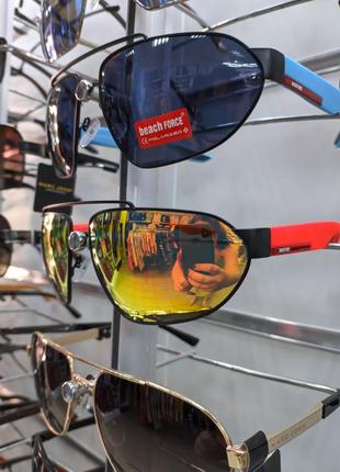 Спортивные зеркальные мужские солнцезащитные очки beach force ...