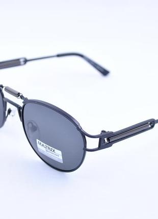 Matrix оригинальные солнцезащитные очки круглые черные унисекс