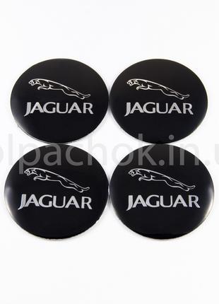 Наклейки для колпачков на диски Jaguar (56мм)